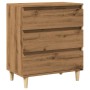 Aparador madera contrachapada roble artisian 60x35x70 cm de , Aparadores - Ref: Foro24-856481, Precio: 74,26 €, Descuento: %