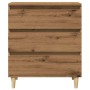 Aparador madera contrachapada roble artisian 60x35x70 cm de , Aparadores - Ref: Foro24-856481, Precio: 74,26 €, Descuento: %