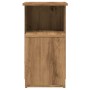 Mesa auxiliar de madera contrachapada roble artisan 36x30x56 cm de , Mesas auxiliares - Ref: Foro24-856559, Precio: 40,15 €, ...