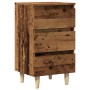Mesita de noche madera de ingeniería envejecida 40x35x69 cm de , Mesitas de noche - Ref: Foro24-856420, Precio: 62,86 €, Desc...