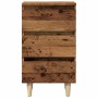 Mesita de noche madera de ingeniería envejecida 40x35x69 cm de , Mesitas de noche - Ref: Foro24-856420, Precio: 62,86 €, Desc...