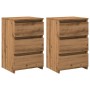 Mesitas noche 2uds madera ingeniería roble artisan 40x35x62,5cm de , Mesitas de noche - Ref: Foro24-856525, Precio: 117,73 €,...