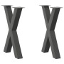 Patas para mesa comedor forma X 2uds antracita 50x(72-73) cm de , Patas para mesas - Ref: Foro24-4012970, Precio: 107,36 €, D...