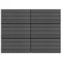 Baldosas de porche 6 uds WPC negro 60x30 cm 1,08 m² de vidaXL, Suelos y moquetas - Ref: Foro24-149029, Precio: 63,83 €, Descu...