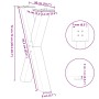 Patas para mesa comedor forma X 2uds antracita 50x(72-73) cm de , Patas para mesas - Ref: Foro24-4012970, Precio: 107,36 €, D...