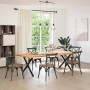 Patas para mesa comedor forma X 2uds acero negro 90x(72-73) cm de , Patas para mesas - Ref: Foro24-4012924, Precio: 56,89 €, ...