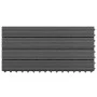 Baldosas de porche 6 uds WPC negro 60x30 cm 1,08 m² de vidaXL, Suelos y moquetas - Ref: Foro24-149029, Precio: 63,83 €, Descu...