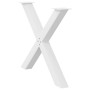 Patas para mesa de comedor en forma de X 2 uds acero blanco de , Patas para mesas - Ref: Foro24-4012985, Precio: 116,20 €, De...