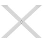 Patas para mesa de comedor en forma de X 2 uds acero blanco de , Patas para mesas - Ref: Foro24-4012985, Precio: 116,20 €, De...