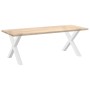 Patas para mesa de comedor en forma de X 2 uds acero blanco de , Patas para mesas - Ref: Foro24-4012985, Precio: 116,20 €, De...