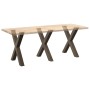 Patas para mesa comedor forma X 3uds acero natural 70x(72-73)cm de , Patas para mesas - Ref: Foro24-4012991, Precio: 150,54 €...