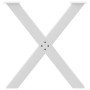 Patas para mesa de comedor en forma de X 3 uds acero blanco de , Patas para mesas - Ref: Foro24-4012993, Precio: 159,37 €, De...