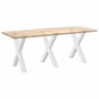 Patas para mesa de comedor en forma de X 3 uds acero blanco de , Patas para mesas - Ref: Foro24-4012993, Precio: 159,37 €, De...