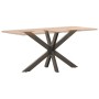 Pata mesa comedor forma araña natural 120x68x(72-73) cm acero de , Patas para mesas - Ref: Foro24-4013115, Precio: 145,62 €, ...