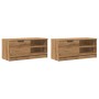 Muebles para TV 2 uds madera roble artisan 80x35x36,5 cm de , Muebles TV - Ref: Foro24-856857, Precio: 86,43 €, Descuento: %