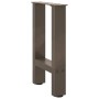 Patas para mesa de centro de acero natural 2 uds 38x(42-43) cm de , Patas para mesas - Ref: Foro24-4013279, Precio: 57,57 €, ...