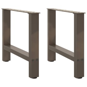 Patas para mesa de centro de acero natural 2 uds 60x(42-43) cm de , Patas para mesas - Ref: Foro24-4013287, Precio: 65,61 €, ...