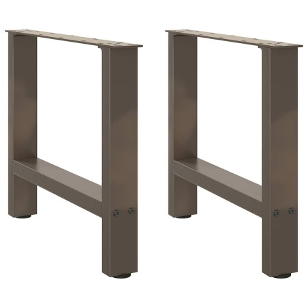 Patas para mesa de centro de acero natural 2 uds 60x(42-43) cm de , Patas para mesas - Ref: Foro24-4013287, Precio: 65,61 €, ...