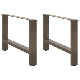 Patas para mesa de centro de acero natural 2 uds 70x(42-43) cm de , Patas para mesas - Ref: Foro24-4013291, Precio: 69,20 €, ...