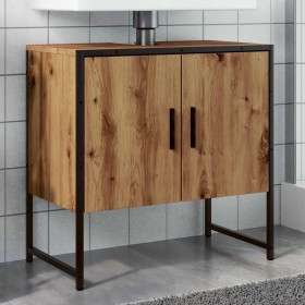Mueble de lavabo de baño madera roble artisan 60x33x60 cm de , Tocadores de baño - Ref: Foro24-857703, Precio: 59,12 €, Descu...