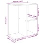 Mesitas de noche 2 uds madera de ingeniería blanco 46,5x29x61cm de , Mesitas de noche - Ref: Foro24-858651, Precio: 53,92 €, ...