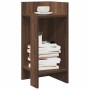 Mesas auxiliares 2 uds con estante marrón roble 25,5x27x60 cm de , Mesas auxiliares - Ref: Foro24-858555, Precio: 41,48 €, De...