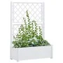 Jardinera con enrejado PP blanca 100x43x142 cm de vidaXL, Maceteros y jardineras - Ref: Foro24-313983, Precio: 135,76 €, Desc...