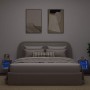 Muebles de TV de pared con luces LED 2 uds envejecida de , Muebles TV - Ref: Foro24-857673, Precio: 44,09 €, Descuento: %