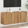Mueble para TV de pared roble artisian 100x30x41 cm de , Muebles TV - Ref: Foro24-857671, Precio: 62,86 €, Descuento: %