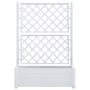 Jardinera con enrejado PP blanca 100x43x142 cm de vidaXL, Maceteros y jardineras - Ref: Foro24-313983, Precio: 130,23 €, Desc...