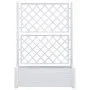 Jardinera con enrejado PP blanca 100x43x142 cm de vidaXL, Maceteros y jardineras - Ref: Foro24-313983, Precio: 135,76 €, Desc...