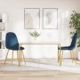 Sillas de comedor 2 unidades terciopelo azul en Sillas de comedor | Comprar online en Foru.es