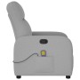 Sillón de masaje reclinable de tela gris nube de , Sillones - Ref: Foro24-4015541, Precio: 201,79 €, Descuento: %