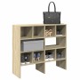 Zapateros 2 uds apilables roble sonoma 89,5x30x40 cm de , Organizadores de vestidores y perchas de barra - Ref: Foro24-858844...