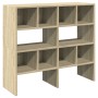 Zapateros 2 uds apilables roble sonoma 89,5x30x40 cm de , Organizadores de vestidores y perchas de barra - Ref: Foro24-858844...