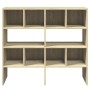 Zapateros 2 uds apilables roble sonoma 89,5x30x40 cm de , Organizadores de vestidores y perchas de barra - Ref: Foro24-858844...