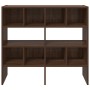 Zapateros 2 uds apilables roble marrón 89,5x30x40 cm de , Organizadores de vestidores y perchas de barra - Ref: Foro24-858852...