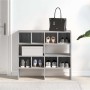 Zapateros 2 uds apilables gris sonoma 89,5x30x40 cm de , Organizadores de vestidores y perchas de barra - Ref: Foro24-858850,...