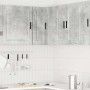 Mueble esquinero cocina Porto madera contrachapada gris cemento de , Armarios de cocina - Ref: Foro24-854101, Precio: 89,30 €...