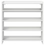 Mueble zapatero madera contrachapada blanco 80x25x81 cm de , Zapateros y organizadores de calzado - Ref: Foro24-859905, Preci...