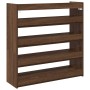 Mueble zapatero madera contrachapada marrón roble 80x25x81 cm de , Zapateros y organizadores de calzado - Ref: Foro24-859911,...