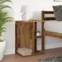 Mesita de noche madera de ingeniería madera vieja 46,5x29x61 cm de , Mesitas de noche - Ref: Foro24-858664, Precio: 32,90 €, ...