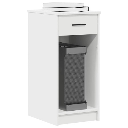 Torre de ordenador con cajón blanco 35x45x77 cm de , Escritorios - Ref: Foro24-858740, Precio: 62,99 €, Descuento: %