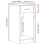 Torre de ordenador con cajón blanco 35x45x77 cm de , Escritorios - Ref: Foro24-858740, Precio: 62,99 €, Descuento: %