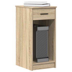 Torre de ordenador con cajón roble sonoma 35x45x77 cm de , Escritorios - Ref: Foro24-858742, Precio: 61,23 €, Descuento: %