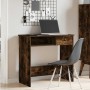 Escritorio de madera contrachapada roble ahumado 80x40x75 cm de , Escritorios - Ref: Foro24-860476, Precio: 62,34 €, Descuent...