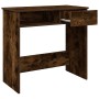 Escritorio de madera contrachapada roble ahumado 80x40x75 cm de , Escritorios - Ref: Foro24-860476, Precio: 62,34 €, Descuent...