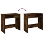 Escritorio de madera contrachapada roble ahumado 80x40x75 cm de , Escritorios - Ref: Foro24-860476, Precio: 62,34 €, Descuent...