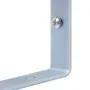 Soportes para postes de valla 3 unidades acero galvanizado de vidaXL, Accesorios para rejas y vallas - Ref: Foro24-148989, Pr...
