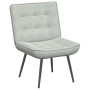 Sillón de relax con reposapiés terciopelo gris claro de , Sillas - Ref: Foro24-4012327, Precio: 90,10 €, Descuento: %